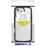 PM-A24DTSLFCBK [iPhone 16 Pro Max用 ケース ハイブリッド カバー 衝撃吸収 軽量 薄型 カメラ周り保護 ストラップホール付 硬度5H ストラップホールシート付 TOUGH SLIM LITE ブラック]