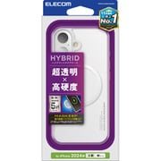 PMCA24AMAG02WH [iPhone 16用 ケース ハイブリッド カバー 衝撃吸収 カメラレンズ保護設計 磁力吸着ワイヤレス充電対応 硬度5H ホワイト]