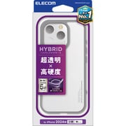 PMCA24CHVCFCGY [iPhone 16 Pro用 ケース ハイブリッド カバー 衝撃吸収 カメラレンズ保護設計 ストラップホール付 硬度5H グレー]