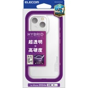 PMCA24CHVCKCR [iPhone 16 Pro用 ケース ハイブリッド カバー 衝撃吸収 カメラレンズ保護設計 ストラップホール付 硬度5H クリア]