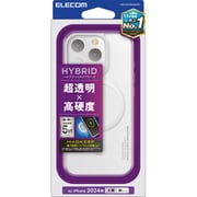 PMCA24CMAG02WH [iPhone 16 Pro用 ケース ハイブリッド カバー 衝撃吸収 カメラレンズ保護設計 磁力吸着ワイヤレス充電対応 硬度5H ホワイト]