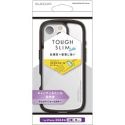 PMCA24CTSLAFCBK [iPhone 16 Pro用 ケース ハイブリッド カバー 衝撃吸収 軽量 薄型 ストラップホール付 硬度5H ストラップホールシート付 TOUGH SLIM LITE クリアブラック]