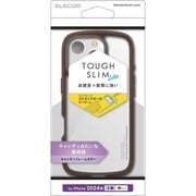 PMCA24CTSLAFCBR [iPhone 16 Pro用 ケース ハイブリッド カバー 衝撃吸収 軽量 薄型 ストラップホール付 硬度5H ストラップホールシート付 TOUGH SLIM LITE クリアブラウン]