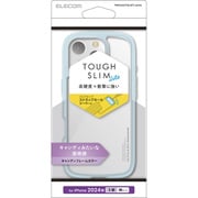 PMCA24CTSLAFCBU [iPhone 16 Pro用 ケース ハイブリッド カバー 衝撃吸収 軽量 薄型 ストラップホール付 硬度5H ストラップホールシート付 TOUGH SLIM LITE クリアブルー]