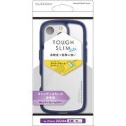 PMCA24CTSLAFCNV [iPhone 16 Pro用 ケース ハイブリッド カバー 衝撃吸収 軽量 薄型 ストラップホール付 硬度5H ストラップホールシート付 TOUGH SLIM LITE クリアネイビー]