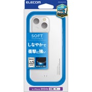 PMCA24CUCTCR [iPhone 16 Pro用 ケース ソフト カバー 衝撃吸収 薄型 カメラレンズ保護設計 ストラップホール付 クリア]