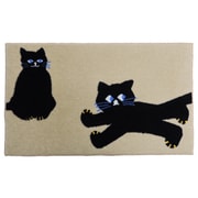 CC00007 [屋内用玄関マット SOU・SOU ねこ 45×75cm]