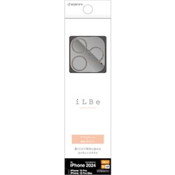 CR4436IP4617P [iPhone 16 Pro/iPhone 16 Pro Max用 iLBE カメラレンズ保護ガラス 傷から守る クリア ブラックラメ]