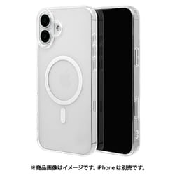 8259IP467TPMCL [iPhone 16 Plus用 ソフトケース TPU 衝撃吸収 クリア 透明 1.8mm Magsafe充電対応]