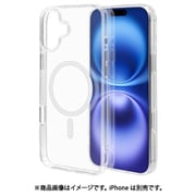 8380-IP467HAMCL [iPhone 16 Plus用 ハイブリッドケース カバー ハイブリッド RHINOX ライノックス 衝撃吸収 MIL規格 強い 頑丈 Magsafe対応 クリア 表面硬度5H]