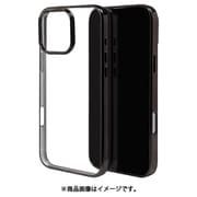 8275IP467PTPBK [iPhone 16 Pro Max用 ソフトケース TPU メタルフレーム 衝撃吸収 ワイヤレス充電対応 ブラック]