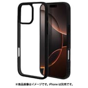 8383-IP467PHABK [iPhone 16 Pro Max用 ハイブリッドケース カバー ハイブリッド RHINOX ライノックス 衝撃吸収 MIL規格 強い 頑丈 ブラッククリア 表面硬度5H]