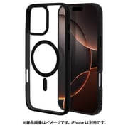8284IP467PHAMBK [iPhone 16 Pro Max用 ハイブリッドケース カバー ハイブリッド RHINOX ライノックス 衝撃吸収 MIL規格 強い 頑丈 Magsafe対応 ブラッククリア 表面硬度5H]