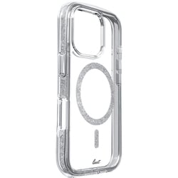 LIP24BASSL [iPhone 16 Pro用 LAUT AERO SPARKLE CRYSTAL SILVER]