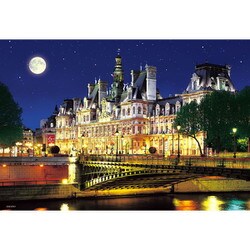 300-111 世界遺産 星空のパリ市庁舎 （フランス） [ジグソーパズル 300ピース]