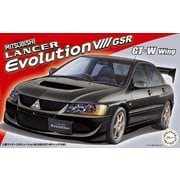 インチアップシリーズ No.322 1/24 三菱ランサーエボリューションVIII GSR GT-Wウィング付き [組立式プラスチックモデル]
