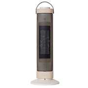 タワー型セラミックファンヒーター&ファン Premium WOOD ホワイトウッド LCAWA006-WW