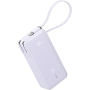 Anker Power Bank 10000mAh Fusion Built-In ライトニングケーブル パープル A16371V2