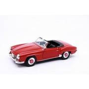 WE24118CR 1/24 メルセデス ベンツ 190 SL コンバーチブル 1955 レッド [ダイキャストミニカー]