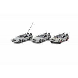 WE224003G15 1/24 BACK TO THE FUTURE I/II/III デロリアン 3台セット [ダイキャストミニカー]