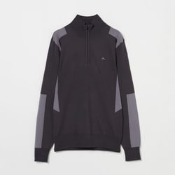 071-12914-48-018 [ゴルフウェアメンズ M58A Kendrick Knitted Zip Sweater セーター 048 チャコール]