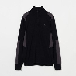 071-12914-46-019 [ゴルフウェアメンズ M58A Kendrick Knitted Zip Sweater セーター 046 ブラック]