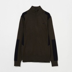 071-12914-46-028 [ゴルフウェアメンズ M58A Kendrick Knitted Zip Sweater セーター 046 カーキ系]