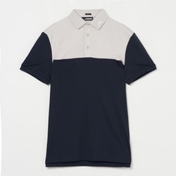 071-22847-46-098 [ゴルフウェアメンズ M13A Jeff Reg Fit Polo シャツ 046 ネイビー]