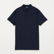 071-22861-46-098 [ゴルフウェアメンズ M27A Bison Regular Jacquard Polo シャツ 046 ネイビー]