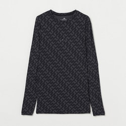 071-22913-44-019 [ゴルフウェアメンズ M24B Thor Long Sleeve Printed シャツ 044 ブラック]