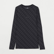 071-22913-50-019 [ゴルフウェアメンズ M24B Thor Long Sleeve Printed シャツ 050 ブラック]