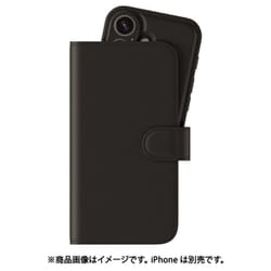 16496 [iPhone 16用 2Way手帳型 Black]