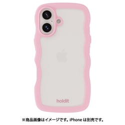 16540 [iPhone 16 Plus用 Wavy Case ピンク/TP]