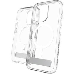 702315048 [クリスタルパレス スナップ キックスタンド クリア iPhone 16 Pro プレミアムスマホケース 4m落下試験合格 MagSafe対応 黄ばみ防止 クリアケース ダイヤモンドより強力な炭素原子グラフェン＋リサイクル材 米軍MIL規格標準品]