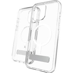 702315049 [クリスタルパレス スナップ キックスタンド クリア iPhone 16 Pro Max プレミアムスマホケース 4m落下試験合格 MagSafe対応 黄ばみ防止 クリアケース ダイヤモンドより強力な炭素原子グラフェン＋リサイクル材 米軍MIL規格標準品]