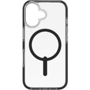 702316293 [サンタクルーズスナップ ブラック iPhone 16 プレミアムスマホケース 4m落下試験合格 MagSafe対応 黄ばみ防止 クリアケース ダイヤモンドより強力な炭素原子グラフェン＋SGDsリサイクル材 米軍MIL規格標準品]