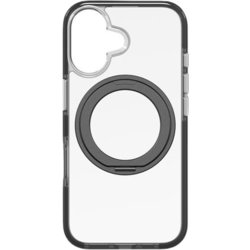 702316333 [サンタクルーズスナップ360°ラウンドキックスタンド ブラック iPhone 16 プレミアムスマホケース4m落下試験合格 MagSafe対応 黄ばみ防止 クリア ダイヤモンドより強力な炭素原子グラフェン＋リサイクル材 米軍MIL規格標準品]