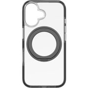 702316333 [サンタクルーズスナップ360°ラウンドキックスタンド ブラック iPhone 16 プレミアムスマホケース4m落下試験合格 MagSafe対応 黄ばみ防止 クリア ダイヤモンドより強力な炭素原子グラフェン＋リサイクル材 米軍MIL規格標準品]
