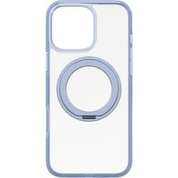 702316340 [サンタクルーズ スナップ 360°ラウンドキックスタンド ブルー iPhone 16 Pro Max プレミアムスマホケース4m落下試験合格 MagSafe対応 黄ばみ防止 クリア ダイヤモンドより強力な炭素原子グラフェン＋リサイクル材 米軍MIL規格標準品]