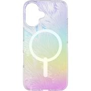 702316357 [ミラノ スナップ 彩色オーロラ舞羽 iPhone 16 プレミアムスマホケース 4m落下試験合格 MagSafe対応 黄ばみ防止 クリアケース ダイヤモンドより強力な炭素原子グラフェン＋SGDsリサイクル材 米軍MIL規格標準品]