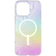 702316360 [ミラノ スナップ 彩色オーロラ舞羽 iPhone 16 Pro Max プレミアムスマホケース 4m落下試験合格 MagSafe対応 黄ばみ防止 クリアケース ダイヤモンドより強力な炭素原子グラフェン＋SGDsリサイクル材 米軍MIL規格標準品]