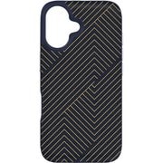 702316405 [ロンドン スナップ ネイビー iPhone 16 エグゼクティブスマホケース 4m落下試験合格 MagSafe対応 ダイヤモンドより強力な炭素原子グラフェン＋SGDsリサイクル材 米軍MIL規格標準品]