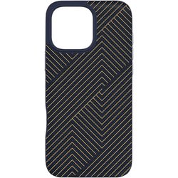 702316408 [ロンドン スナップ ネイビー iPhone 16 Pro Max エグゼクティブスマホケース 4m落下試験合格 MagSafe対応 ダイヤモンドより強力な炭素原子グラフェン＋SGDsリサイクル材 米軍MIL規格標準品]