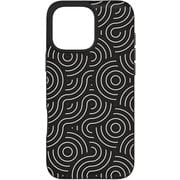 702316416 [ロンドン スナップ ブラック渦波 iPhone 16 Pro Max エグゼクティブスマホケース 4m落下試験合格 MagSafe対応 ダイヤモンドより強力な炭素原子グラフェン＋SGDsリサイクル材 米軍MIL規格標準品]
