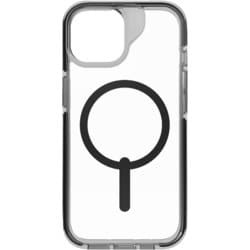 702312636 [サンタクルーズスナップ クリア＋ブラック iPhone 15/14/13 プレミアムスマホケース 4m落下試験合格 MagSafe対応 黄ばみ防止 クリアケース ダイヤモンドより強力な炭素原子グラフェン＋リサイクル材 米軍MIL規格標準品]