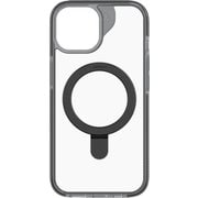 702313093 [サンタクルーズ スナップ リングキックスタンド クリア ブラック iPhone15 プレミアムスマホケース4m落下試験合格 MagSafe対応 黄ばみ防止 クリアケース ダイヤモンドより強力な炭素原子グラフェン＋リサイクル材 米軍MIL規格標準品]