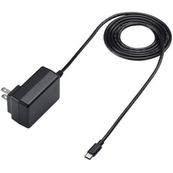 AC充電器 USB-Cケーブル一体型 1.5m 15W 5V/3A ブラック ACA-IP103BK
