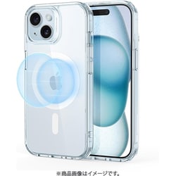 ESR Classic Hybrid Case （HaloLock） for iPhone 15 Plus-Clear Blue [iPhone 15 Plus用 Magsafe ミリタリーグレード 軽量ケース]