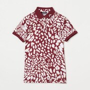 072-22841-38-068 [ゴルフウェアレディース W06A Tour Tech Print Polo シャツ 038 ボルドー]