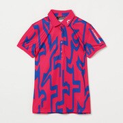 072-22841-42-074 [ゴルフウェアレディース W06A Tour Tech Print Polo シャツ 042 ピンク系]